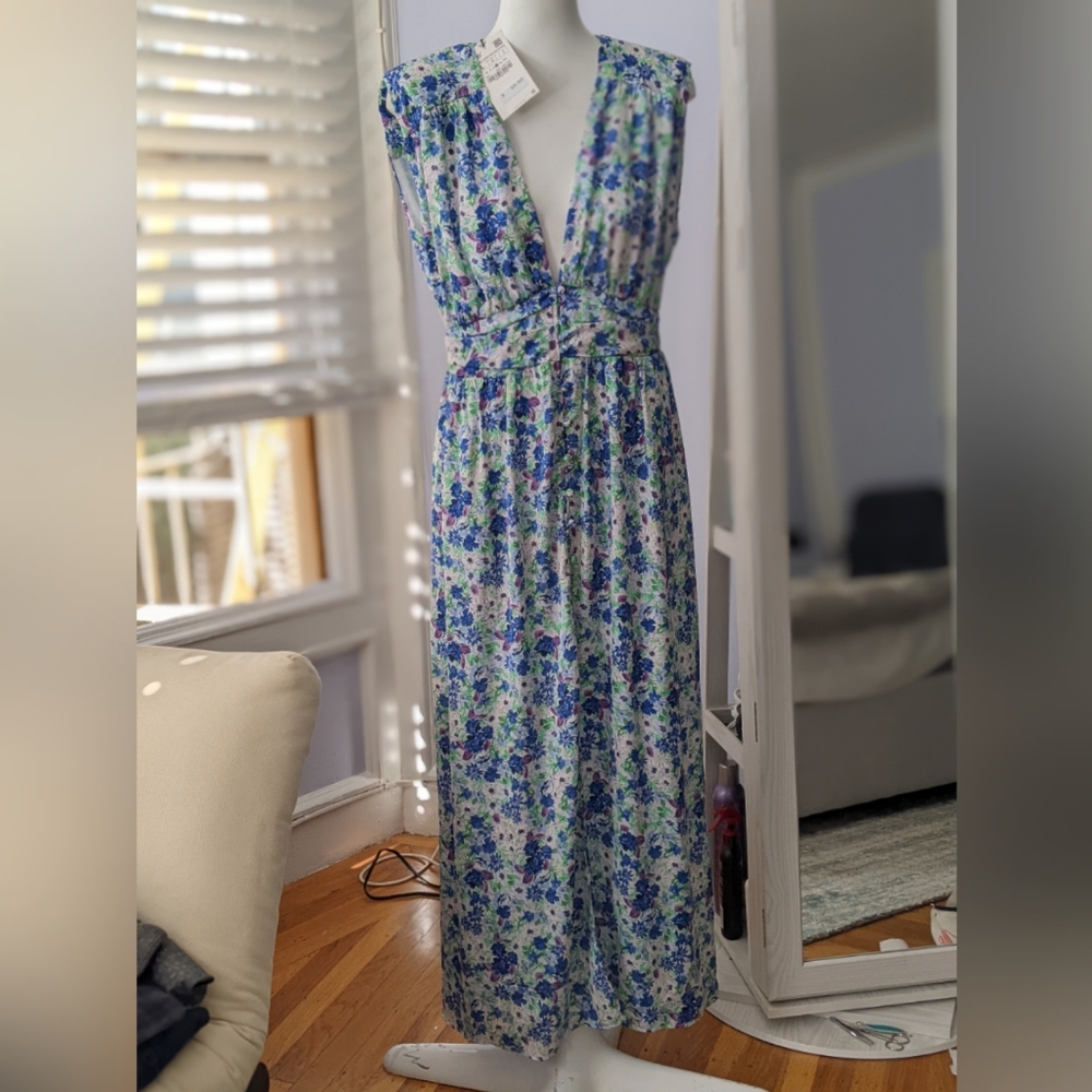 Zara floral printed maxi dress, size L